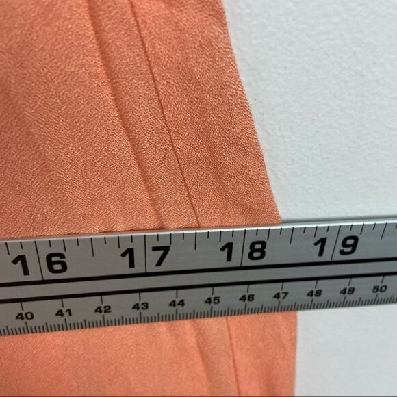 Ella Moss Bohemian Crochet Strapless Maxi Dress Salmon Orange Size XS Boho Raffi - Picture 11 of 13